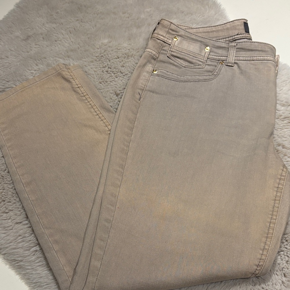 Chico's Light Tan Straight Leg Jeans